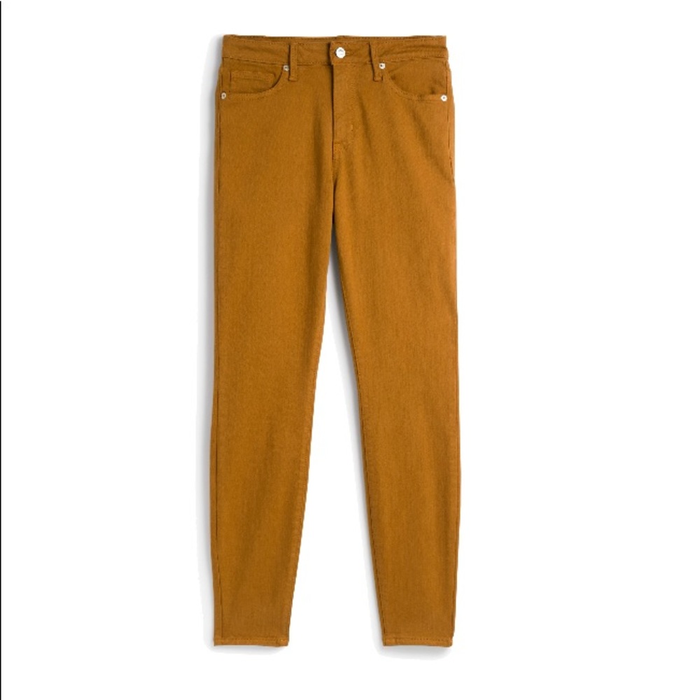 Mustard High-Rise Skinny Jeans